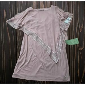 Designer Women size 12 clothes dress gown peach sewn